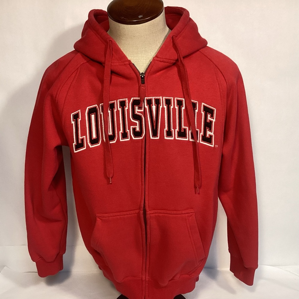 University of Louisville Cardinals mens hoodie size small Colosseum zip up